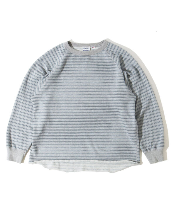 U.S. MADE STRIPE LT TERRY CREW